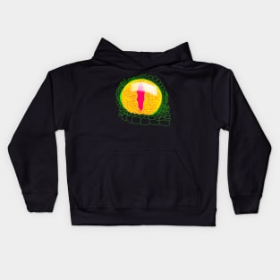 Tokay (Gekko gecko) eye yellow Kids Hoodie